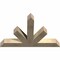 Ekena Millwork Saratoga Rough Sawn Timber Gable Bracket, Douglas Fir, 60"W x 40"H x 6"D x 6"F, 16/12 Pitch GBW060X40X0606SAR00RDF - alternate 4